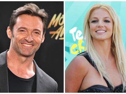 Hugh Jackman y Britney Spears, dos de los famosos que han padecido adicción al sexo.