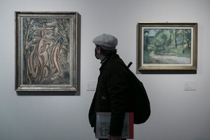 Dos de las obras de juventud de Giorgio Morandi que se pueden ver en la exposición de Barcelona.