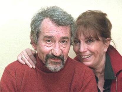 José Sacristán y Mercedes Sampietro, ayer en Madrid.