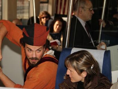 Tren Medieval de Sigüenza, en Guadalajara, ruta turística que une Madrid con la ciudad alcarreña los fines de semana de primavera y otoño.