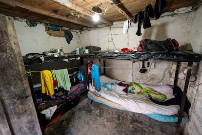 Uno de los cuartos donde se alojan los recolectores de café.
