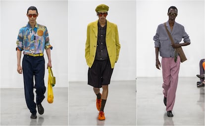 Tres diseños de Paul Smith para la semana de la moda masculina de Milán.