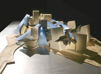Maqueta del futuro Museo Guggenheim en Abu Dabi.