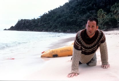 Tom Hanks en 'Naufrago'.