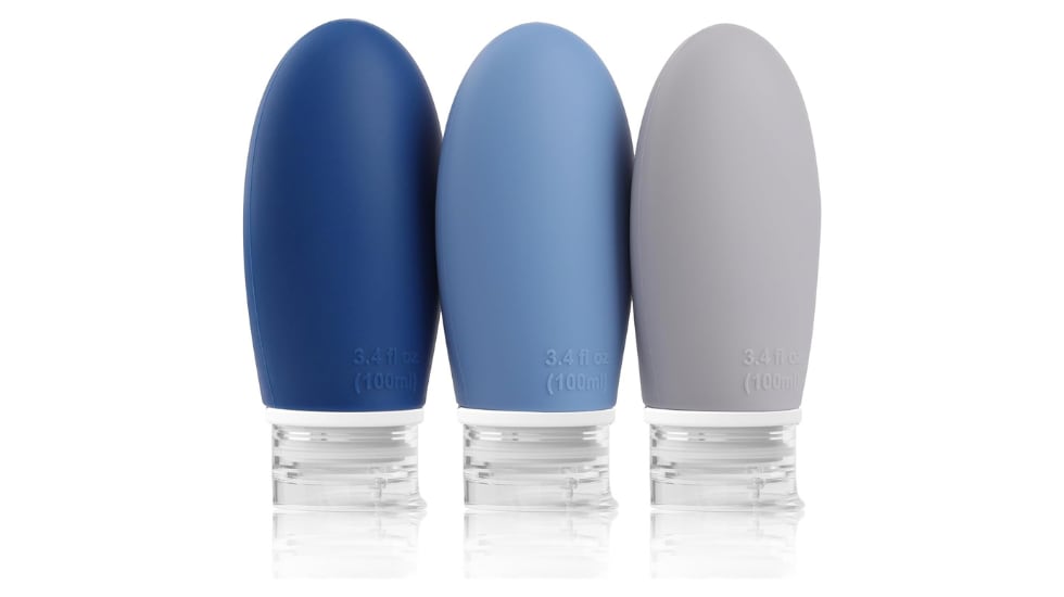 Pack de tres botellas rellenables.