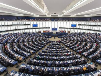 Imagen del peno de la Eurocámara en Estrasburgo. 