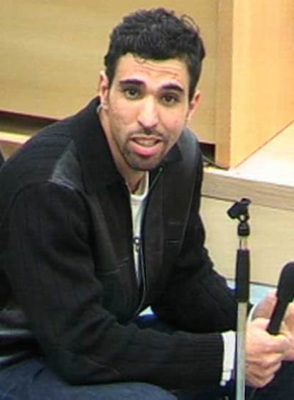 Jamal Zougam, durante su intervención.
