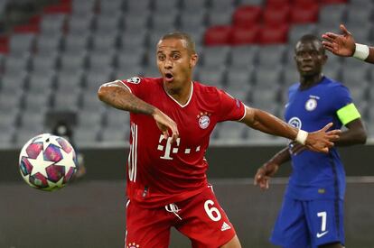 Thiago, en el último envite ante el Chelsea.