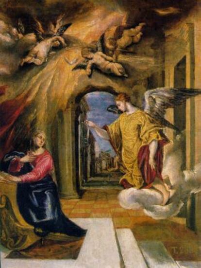 'L'Anunciació', d'El Greco, una de les dues obres que han de lliurar les germanes Muñoz Vilallonga, filles de Muñoz Ramonet.
