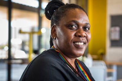 Pumeza Runeyi, promotora de salud de MSF y activista contra el VIH de Khayelitsa, Ciudad del Cabo, Sudáfrica.
