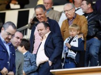 José Laparra (con camisa clara) en un partido del Castellón contra el Benidorm en 2010.