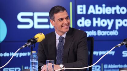 Àngels Barceló entrevista a Pedro Sánchez, presidente del Gobierno, este martes en 'Hoy por Hoy'.