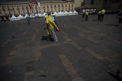 La Plaza de Bolivar, el punto de votación más simbólico de Bogotá.