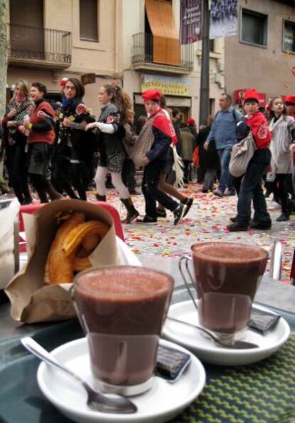 Vilanova i la Geltrú durante la celebración del carnaval.