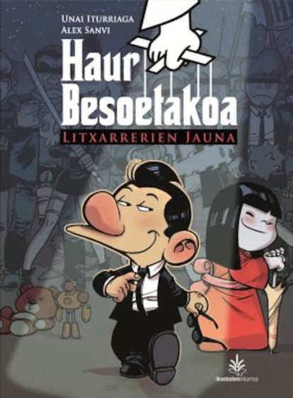 Portada del cómic 'Haur Besoetakoa', de Unai Iturriaga y Alex Sanvi.