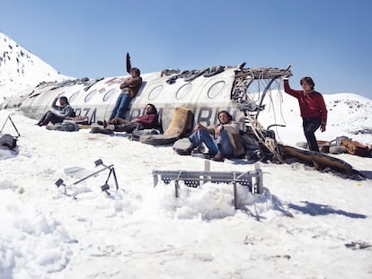 Fotograma de la película 'La sociedad de la nieve', del director Juan Antonio Bayona.