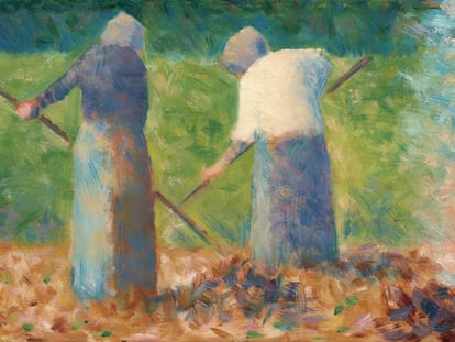 'Haymakers at Montfermeil' (alrededor de 1882), del pintor Georges-Pierre Seurat.