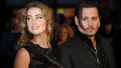 Amber Heard y Johnny Depp, cuando eran pareja.
