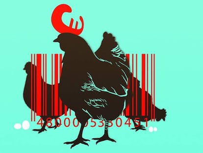El pollo industrial a precios bajos manda en España