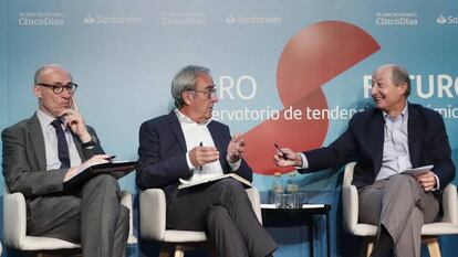 De izquierda a derecha: Jorge Onrubia, Francisco Pérez, Fernando Fernández y Santiago Carbó.