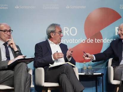 De izquierda a derecha: Jorge Onrubia, Francisco Pérez, Fernando Fernández y Santiago Carbó.