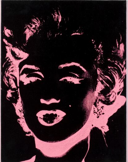 El célebre retrato de Warhol de la actriz Marilyn Monroe, una de las obras que se pueden disfrutar en la exposición.