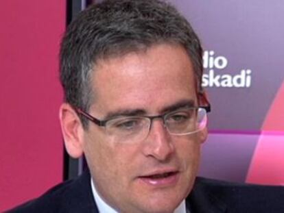 El presidente del PP en el País Vasco, Antonio Basagoiti, en la entrevista.