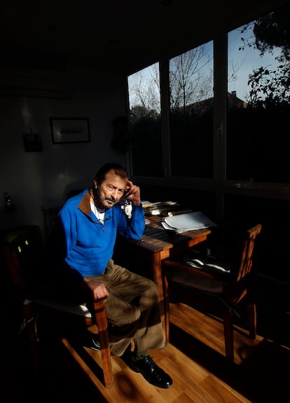 Juan Diego, en su casa de Torrelodones, en 2012.