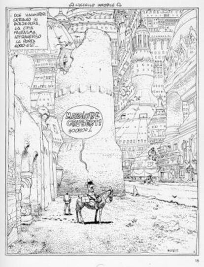 La viñeta de Moebius que fascinó a Pino Creanza, autor de 'Cairo Blues'.