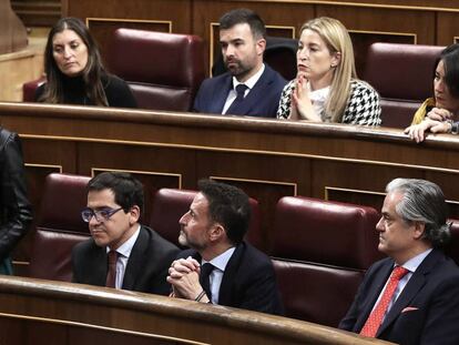 Inés Arrimadas (izquierda), portavoz de Cs, el pasado martes en el Congreso.