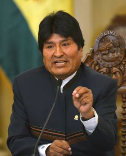 El presidente de Bolivia, Evo Morales, sostuvo en un discurso ante empresarios en la región de Santa Cruz que espera que los países miembros del Mercosur otorguen a Bolivia preferencias en aranceles y exportaciones. EFE/Archivo