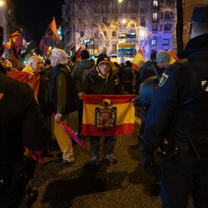 Protesta de la Falange espanyola