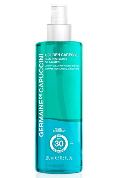 Blue Protective Oil Water resistente al agua de Germaine de Capuccini (31€).