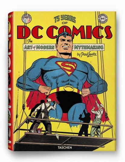 75 years of DC Comics: the art of modern mythmaking recorre el nacimiento de la industria del cómic de superhéroes a través de la historia de la editorial en que nacieron Superman, Batman y Wonder Woman. Paul Levitz, ex presidente de DC Comics y asesor de DC Entertainment, desgrana los secretos de la fábrica de mitos del cómic.