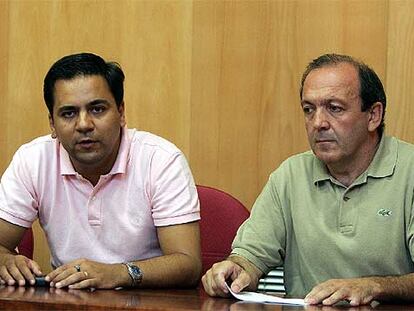 Agustín Pavón, a la izquierda, y Antonio Enrique Fraile, el pasado 16 de septiembre.