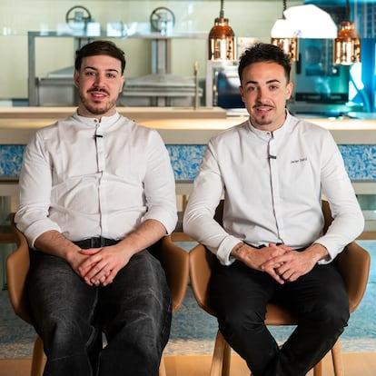 Los cocineros y empresarios Juan Sahuquillo y Javier Sanz, conocidos como los Cañitas Maite
