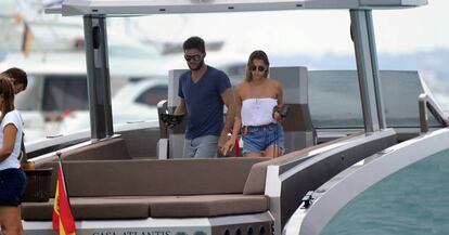 El actor Scott Eastwood, a principios de semana en Ibiza.