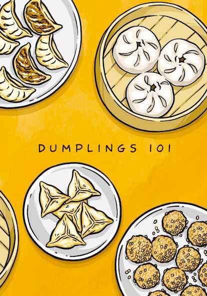 Interior del cómic ¡Dumplings! (Libros Cúpula).