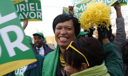 Muriel Bowser, la candidata demócrata a la alcaldía de Washington.