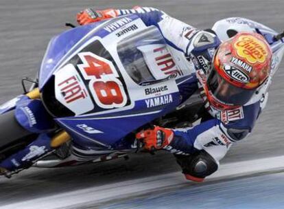 Jorge Lorenzo, durante los entrenamientos