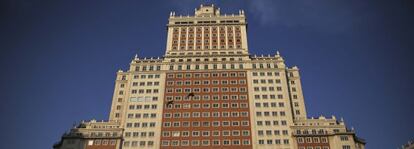 Edificio Espa&ntilde;a, en la madrile&ntilde;a plaza de Espa&ntilde;a. 