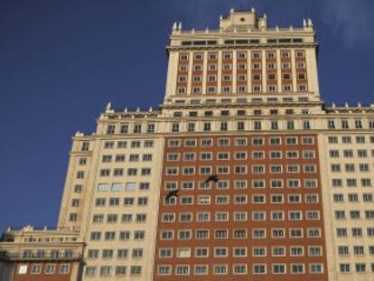 Edificio Espa&ntilde;a, en la madrile&ntilde;a plaza de Espa&ntilde;a. 