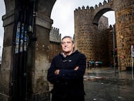 Pedro Pascual, candidato a las elecciones de Castilla y León por Por Ávila, en la capital abulense.