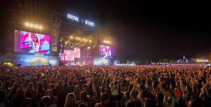 Imagen del concierto de Morat durante la última edición del Arenal Sound, en Burriana (Castellón).