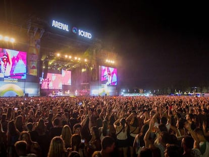 Imagen del concierto de Morat durante la última edición del Arenal Sound, en Burriana (Castellón).