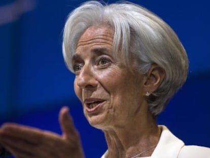 La directora gerente del Fondo Monetario Internacional (FMI), Christine Lagarde. EFE/Archivo