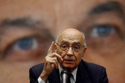 El Nobel José Saramago, que participa estos días en la Feria de Guadalajara.