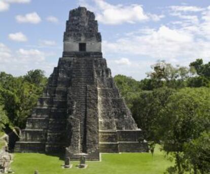 Templo del Gran Jaguar en Tikal, Guatemala.