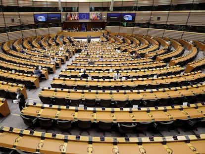 Vista del Parlamento Europeo en Bruselas.