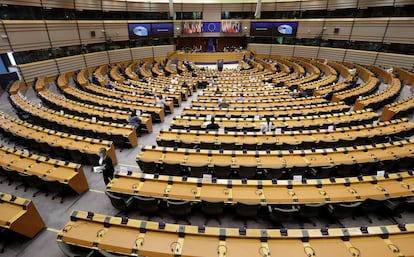 Vista del Parlamento Europeo, en Bruselas.
